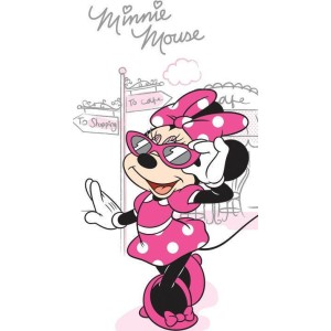 Παιδική Πετσέτα Θαλάσσης Βελουτέ 70x140 Minnie 056 Disney Dimcol