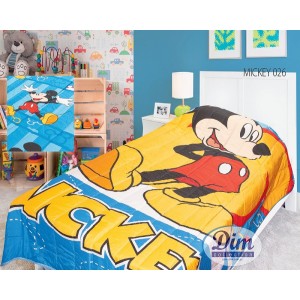 Κουβερλί Μονό 160x250 2 Όψεων Micro Mickey 026 Disney Dimcol