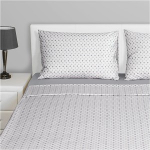 Σετ Σεντόνια Μονά 160x260 Πουά Γκρι Fennel