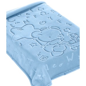 Βελουτέ Κουβέρτα Αγκαλιάς - Υπνόσακος 80x90 Ster 521 Blue Belpla Adam Home