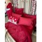Σετ Υπέρδιπλο Κουβερτοπάπλωμα 3τμχ 220x240 Waves Burgundy McDecor