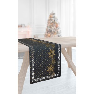 Χριστουγεννιάτικη Τραβέρσα 2 Όψεων 40x160 Με Laser Cut 2031 Anthracite Saint Clair