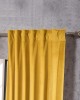 Βελούδινη Κουρτίνα Με Τρέσα 140x260 Velvet 14 Μουσταρδί Teoran
