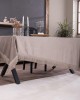 Βελούδινο Τραπεζομάντηλο 140x220cm Velvet 07 Γκρεζ Teoran