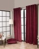 Βελούδινη Κουρτίνα Με Τρέσα 140x260 Velvet 10 Μπορντώ Teoran
