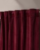 Βελούδινη Κουρτίνα Με Τρέσα 140x260 Velvet 10 Μπορντώ Teoran