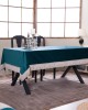 Βελούδινο Τραπεζομάντηλο 140x180cm Velvet 13 Πετρόλ Teoran