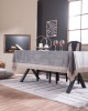 Βελούδινο Τραπεζομάντηλο 140x220cm Velvet 11 Γκρι Teoran