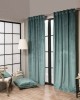 Βελούδινη Κουρτίνα Με Τρέσα 140x260 Velvet 15 Σκονισμένο Πράσινο Teoran