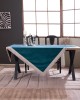 Βελούδινο Τραπεζομάντηλο 140x140cm Velvet 13 Πετρόλ Teoran