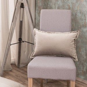 Βελούδινη Μαξιλαροθήκη 30x50 Velvet 07 Γκρεζ Teoran