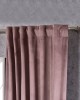 Βελούδινη Κουρτίνα Με Τρέσα 140x260 Velvet 12 Ροζέ Teoran