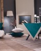 Βελούδινο Τραπεζομάντηλο 140x140cm Velvet 13 Πετρόλ Teoran