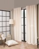 Βελούδινη Κουρτίνα Με Τρέσα 140x260 Velvet 01 Ιβουάρ Teoran