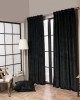Βελούδινη Κουρτίνα Με Τρέσα 140x260 Velvet 06 Μαύρο Teoran