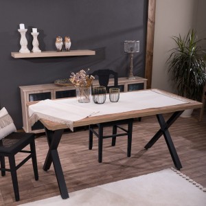 Βελούδινη Τραβέρσα 65x200cm Velvet 01 Ιβουάρ Teoran