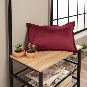 Βελούδινη Μαξιλαροθήκη 30x50 Velvet 10 Μπορντώ Teoran