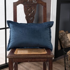 Βελούδινη Μαξιλαροθήκη 30x50 Velvet 04 Μπλε Teoran