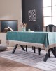 Βελούδινο Τραπεζομάντηλο 140x220cm Velvet 15 Σκονισμένο Πράσινο Teoran