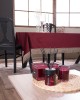 Βελούδινο Τραπεζομάντηλο 140x220cm Velvet 10 Μπορντώ Teoran