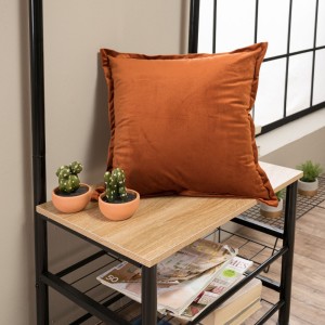 Βελούδινη Μαξιλαροθήκη 45x45 Velvet 05 Κεραμιδί Teoran