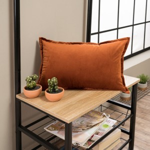 Βελούδινη Μαξιλαροθήκη 30x50 Velvet 05 Κεραμιδί Teoran