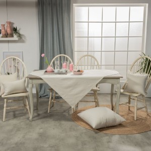Διακοσμητική Μαξιλαροθήκη 30x50 Aragona 11 Ivory Teoran