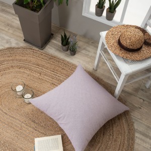 Μαξιλάρα Δαπέδου Χωρίς Γέμισμα 65x65 Aragona 07 Lilac Teoran