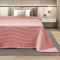 Υπέρδιπλη Βαμβακερή Πικέ Κουβέρτα 220x240 Puff Salmon Adam Home