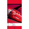 Βαμβακερή Πετσέτα Θαλάσσης Βελουτέ 70x140 320gsm Cars Κόκκινο Disney Borea