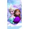 Βαμβακερή Πετσέτα Θαλάσσης Βελουτέ 70x140 320gsm Frozen Heart Λιλά Disney Borea