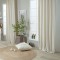 Lurex Κουρτίνα Με Τρέσα 140x260 Guensa 11 Ivory Teoran