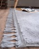 Βελούδινο Μακρόστενο Χαλάκι Με Κρόσσια 120x180 Softy 11 New Γκρι Teoran