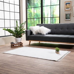Βελούδινο Μακρόστενο Χαλάκι Με Κρόσσια 100x160 Softy 00 Teoran