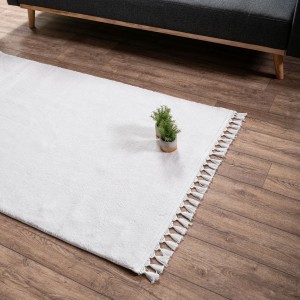 Βελούδινο Μακρόστενο Χαλάκι Με Κρόσσια 100x160 Softy 00 Teoran