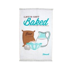 Πετσέτα Κουζίνας 40x60 Baked 07 White Dimcol