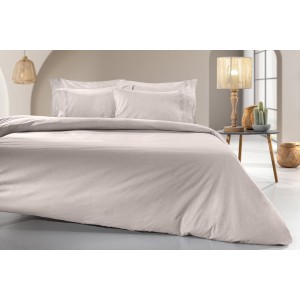King Size Βαμβακερό Σεντόνι Με Λάστιχο 180x200+32cm Color Plus Perla Guy Laroche