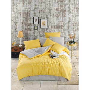 Σετ Ημίδιπλο Βαμβακερό Πάπλωμα 160x240 Dream Yellow McDecor