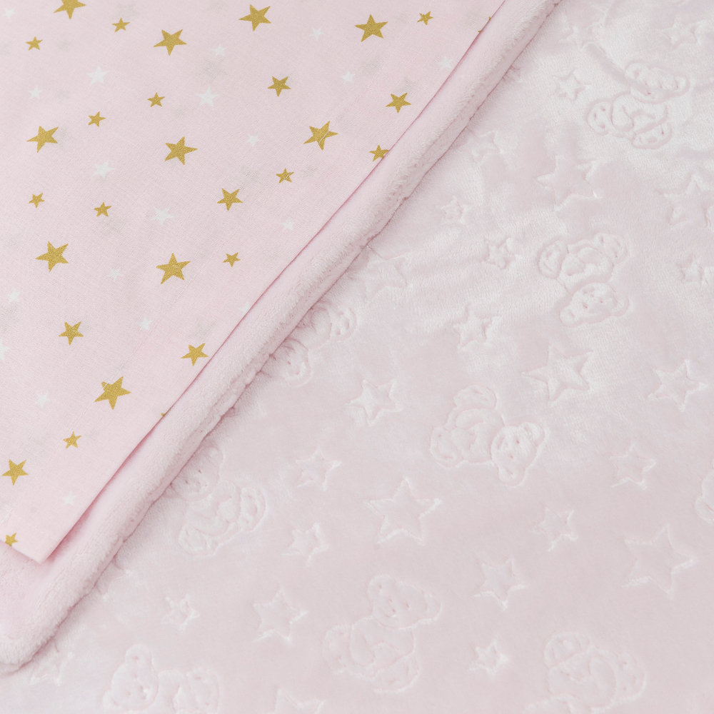 Fleece Κουβέρτα Κούνιας 110x140 Teddy Bear Γαλάζιο Borea