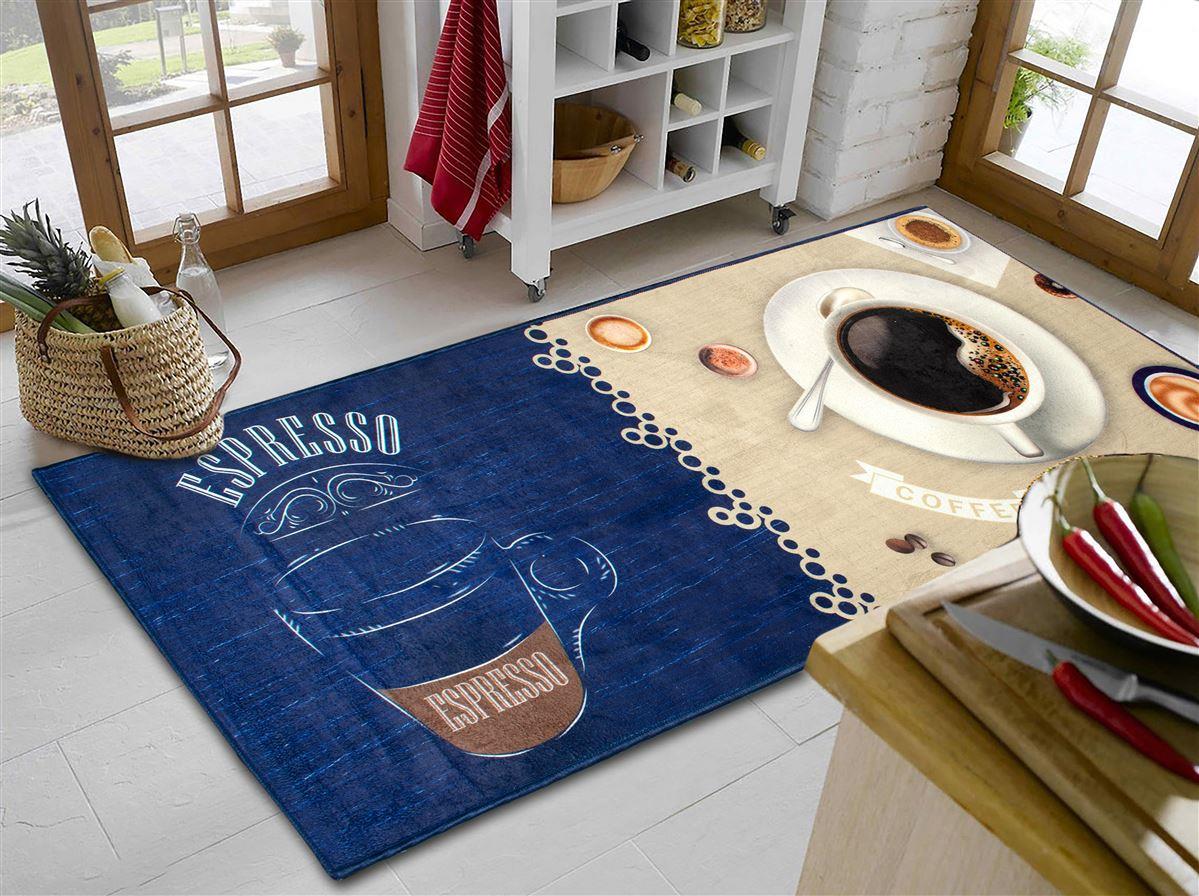 Αντιολισθητικό Χαλάκι Κουζίνας 80x200 Coffee 267 Dimcol